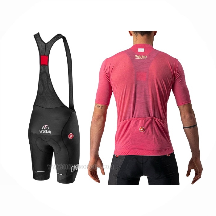 2021 Ropa Ciclismo Giro d'Italia Rosa Mangas Corta y Culotte Corto